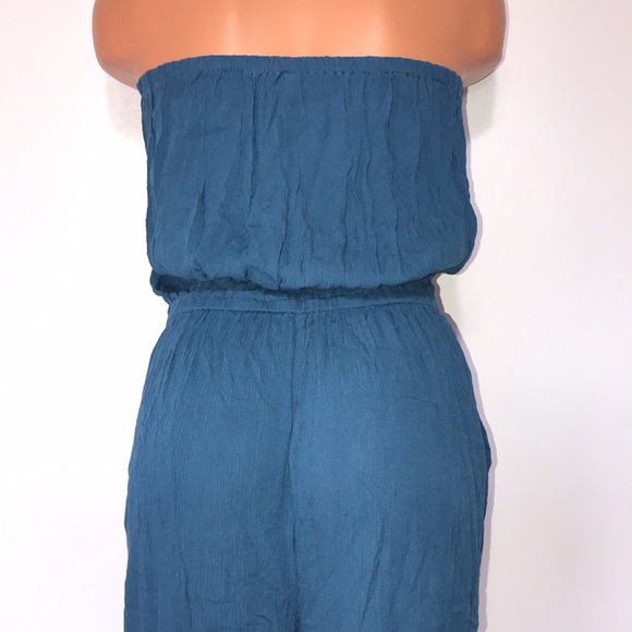 Elan Brielle Strapless Jumpsuit Dark Denim - Picture 7 of 11